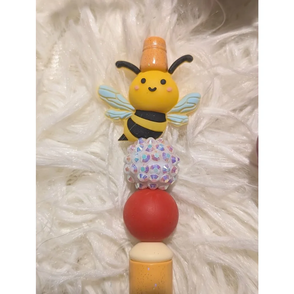 Unisex Bee Themed Pen Yellow/Red